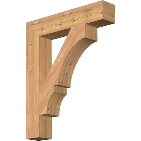 Balboa Block Smooth Bracket, Western Red Cedar, 5 1/2W X 30D X 36H